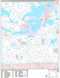 West Bloomfield Wall Map Premium Style 2026